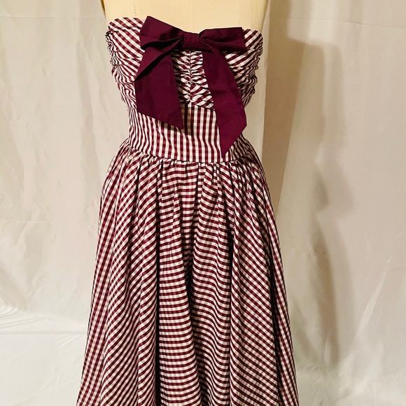 Unique Vintage Dresses & Skirts - Pin Up Gingham Dress